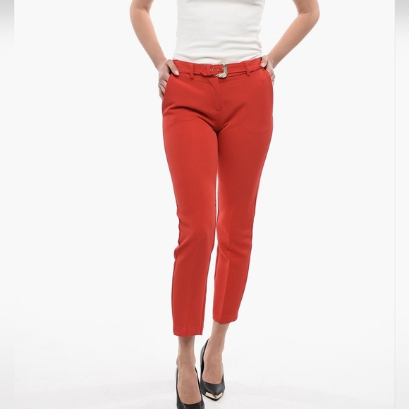 VERSACE JEANS COUTURE Pleated Cigarette Pants with BELT BRAND NEW - Picture 4 of 4